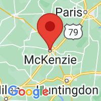 Map of Mc Kenzie, TN